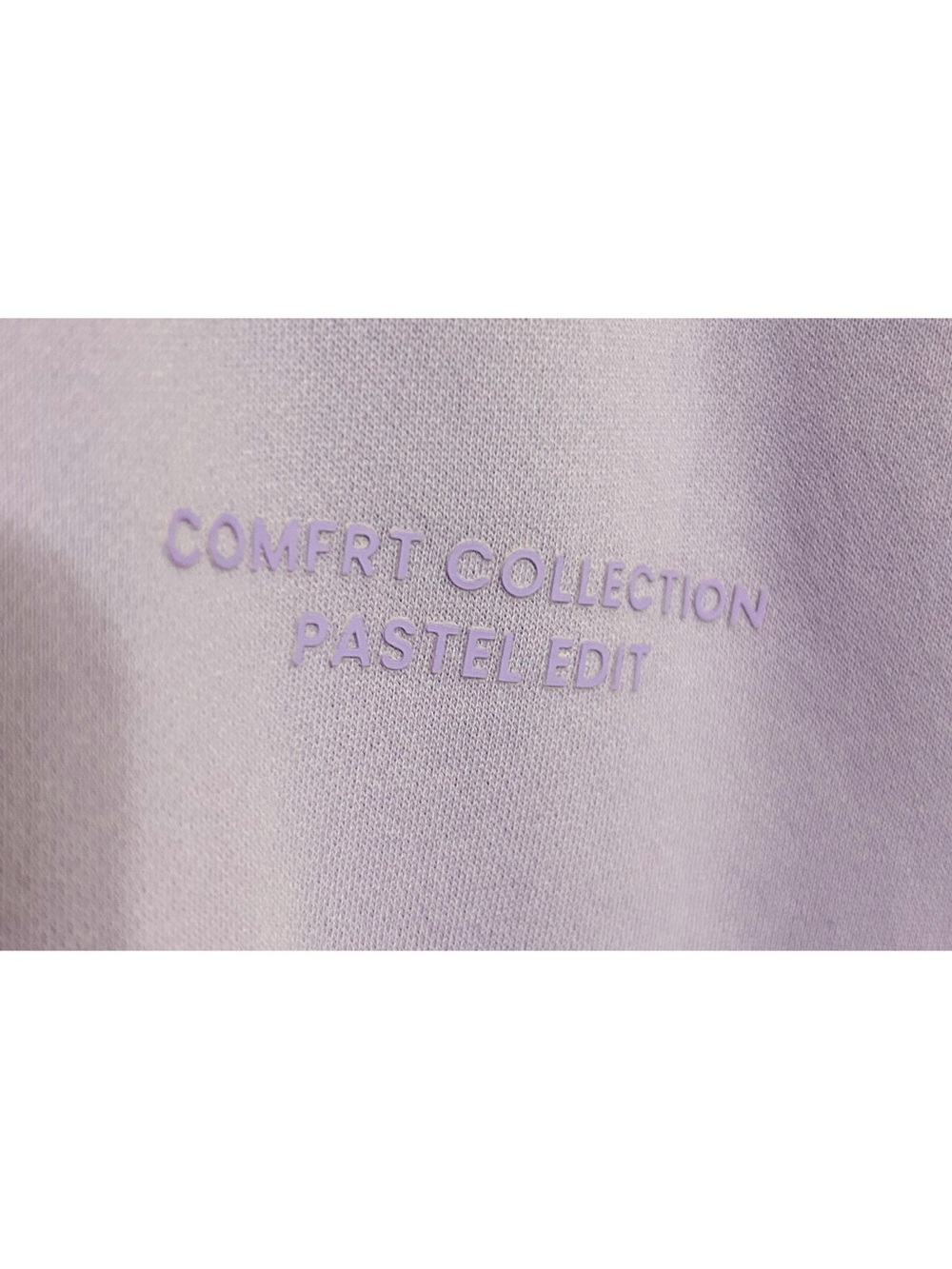 Comfort Oversized Lavender Crewneck Sweatshirt - Picture 2 of 4